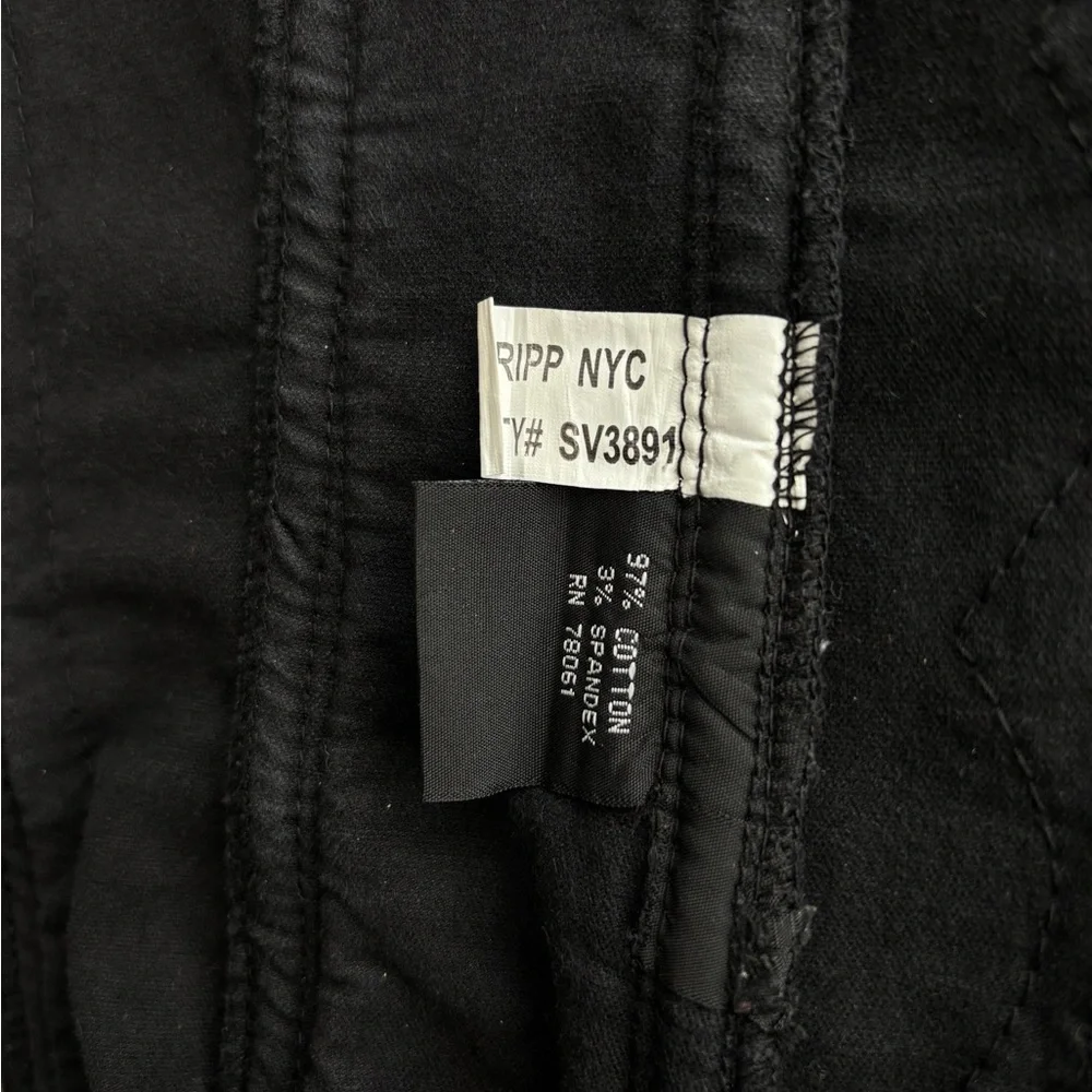 TRIPP NYC Black Velvet Corset with zipper and lace ties Size XS Vintage - Picture 6 of 11